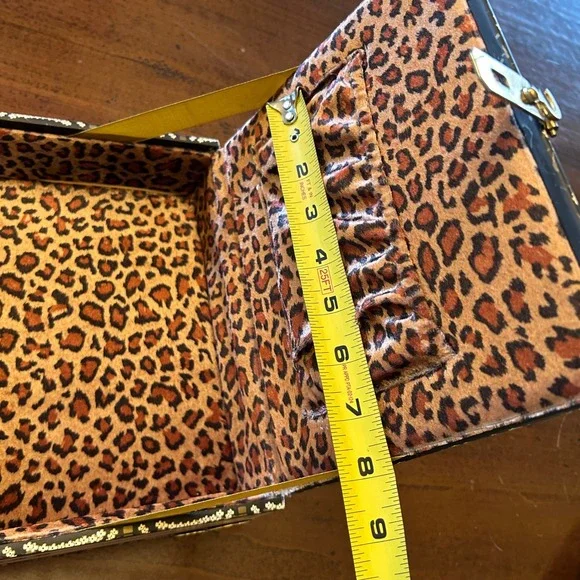 Cigar Box Purse Romeo Roma Clinique Cheron Art Nouveau Beaded Bamboo Handle Bag - Picture 8 of 16